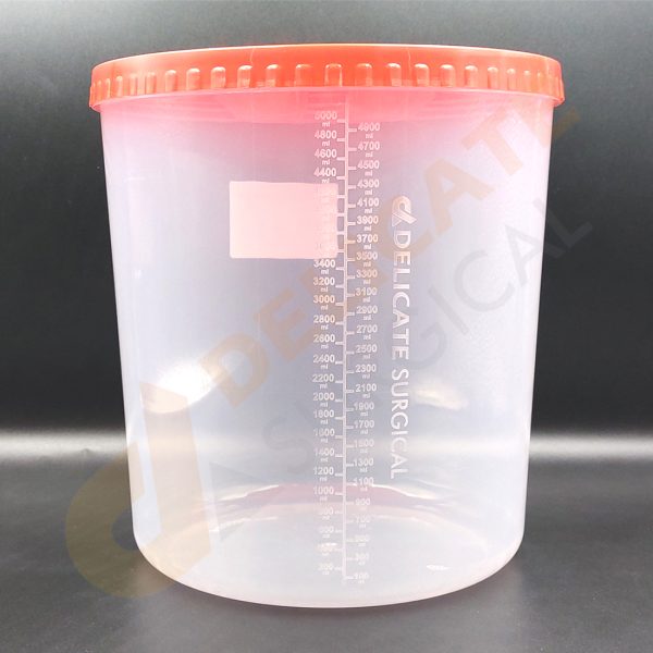 Specimen Container 5000 mL Plastic Disposable Large 5000cc